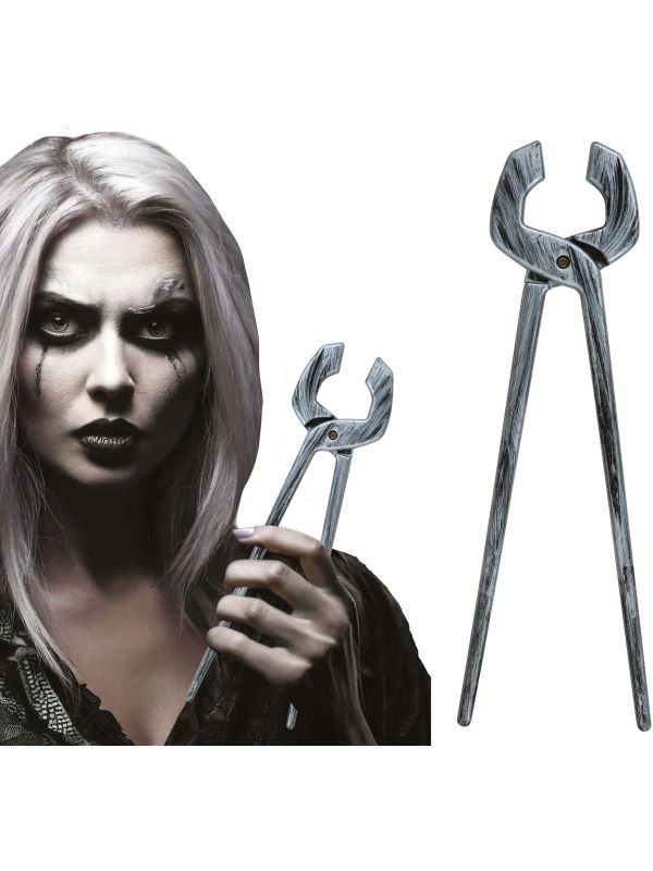 Nep Knijptang Zilver 40cm