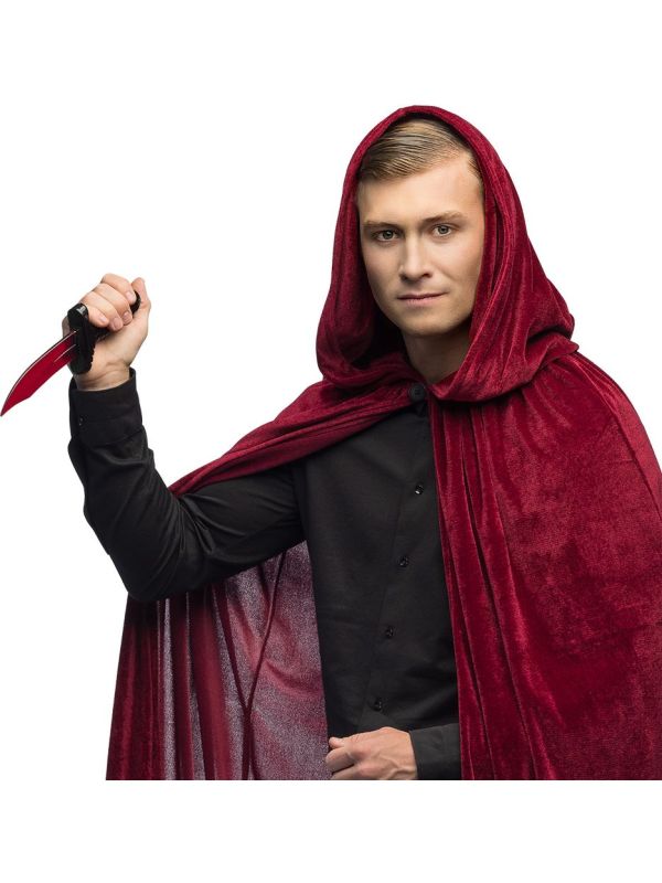 Nep Mes met Vloeibaar Nep Bloed Halloween 25cm