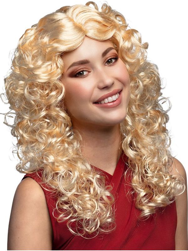 Norah Blonde Krullenpruik
