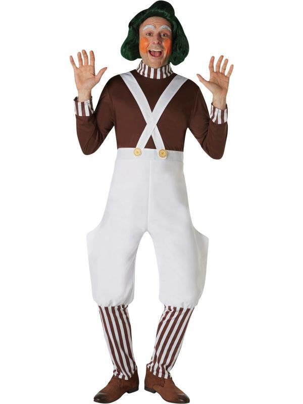 Oempa Loompa Willy Wonka Heren Kostuum
