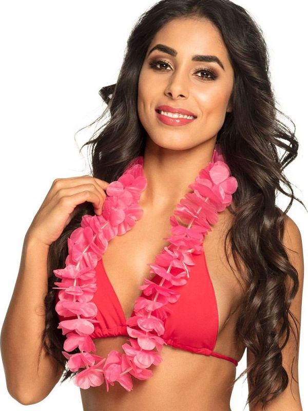 Ohana Hawaii Krans Neon Roze