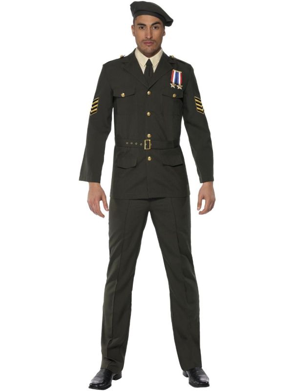 Oorlogs Officier Kostuum