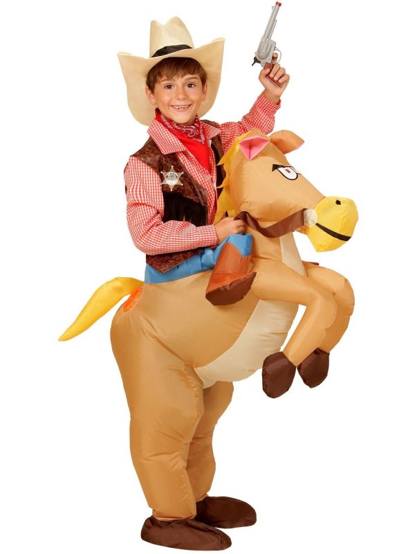 Opblaasbaar Paard Kostuum Kind