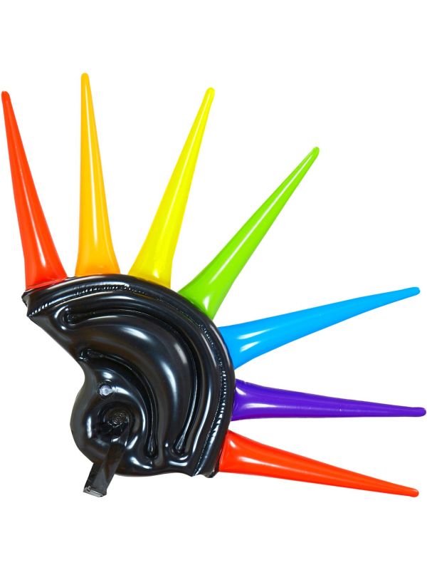Opblaasbare Meerkleurige Spikes Helm