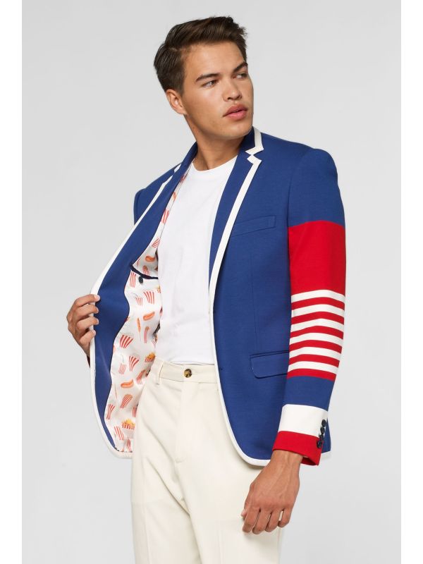 Opposuits Deluxe Dandy Fan - Cobalt Blue Blazer Heren