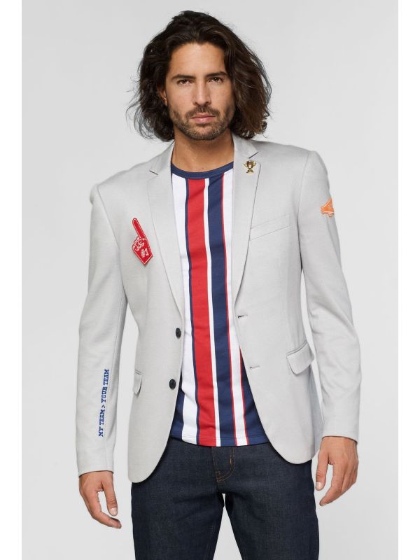 Opposuits Deluxe Sports Jersey - Soft Grey Blazer Heren