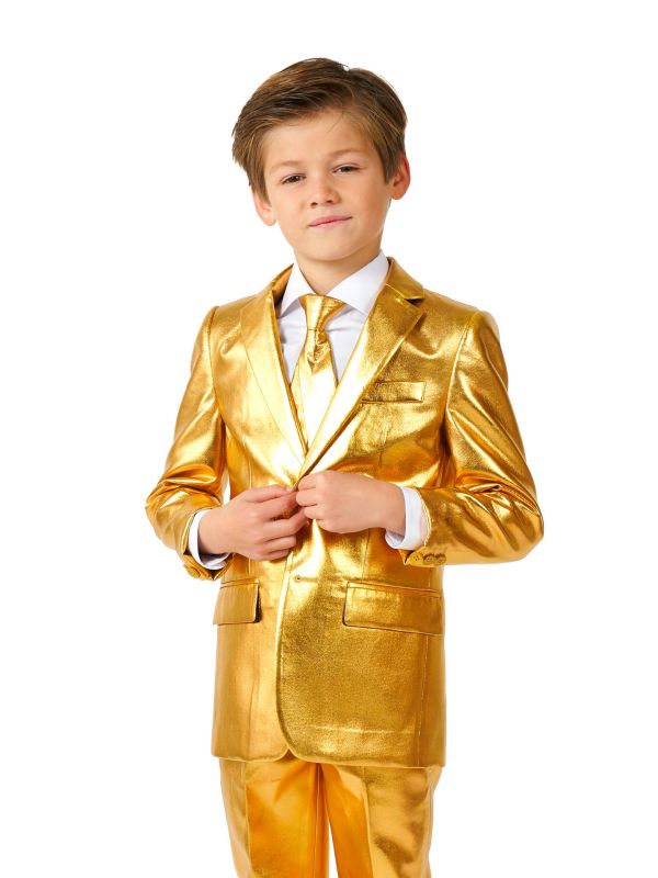 Opposuits Gouden Disco Suit Jongens
