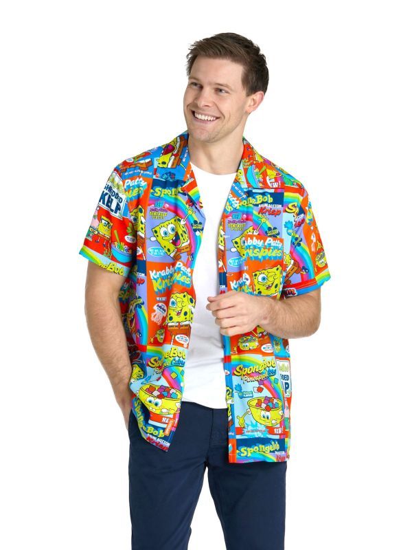 Opposuits Heren Hawaii Blouse Spongebob Breakfast