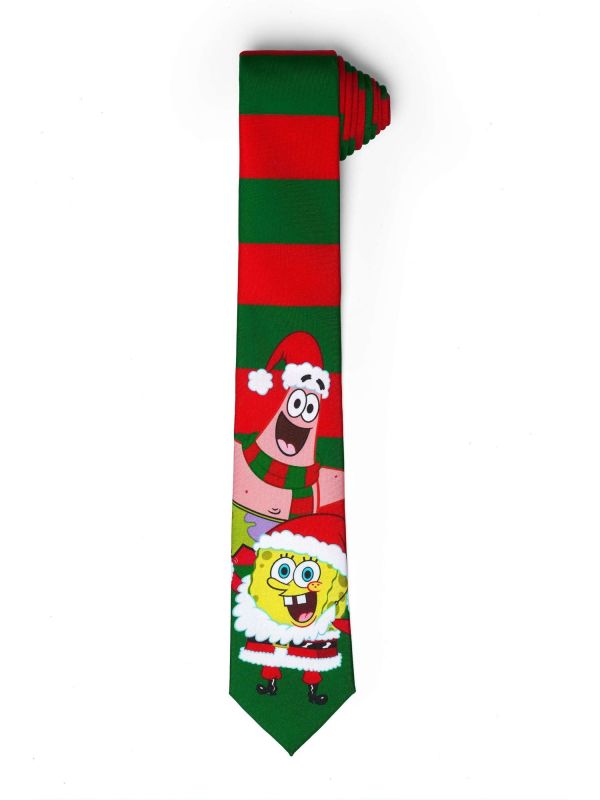 Opposuits Heren Stropdas Spongebob Kerst