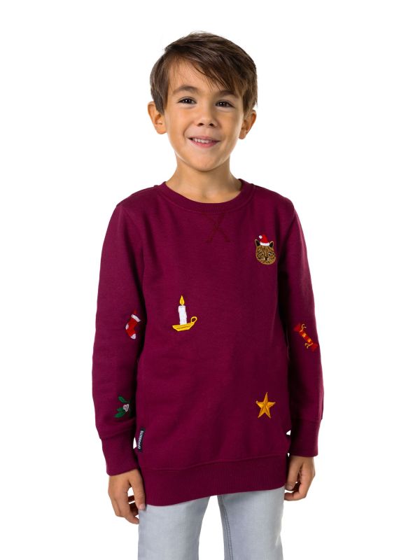 Opposuits Kerstmis - Burgundy Sweater Jongens