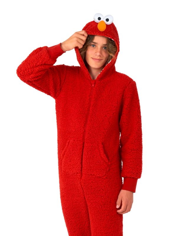 Opposuits Kind Onesie Elmo Rood