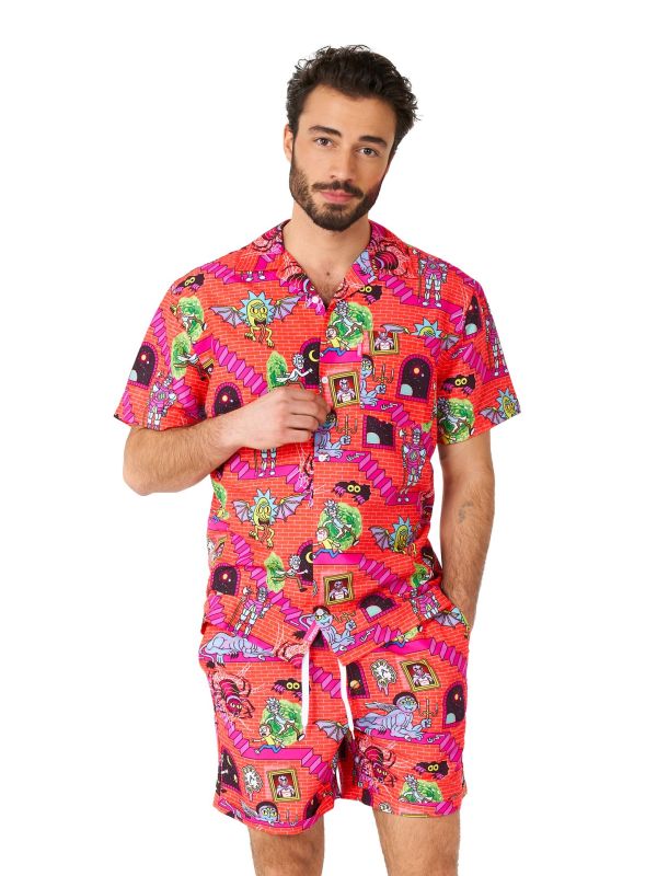 Opposuits Rick & Morty Cartoon Setje Heren