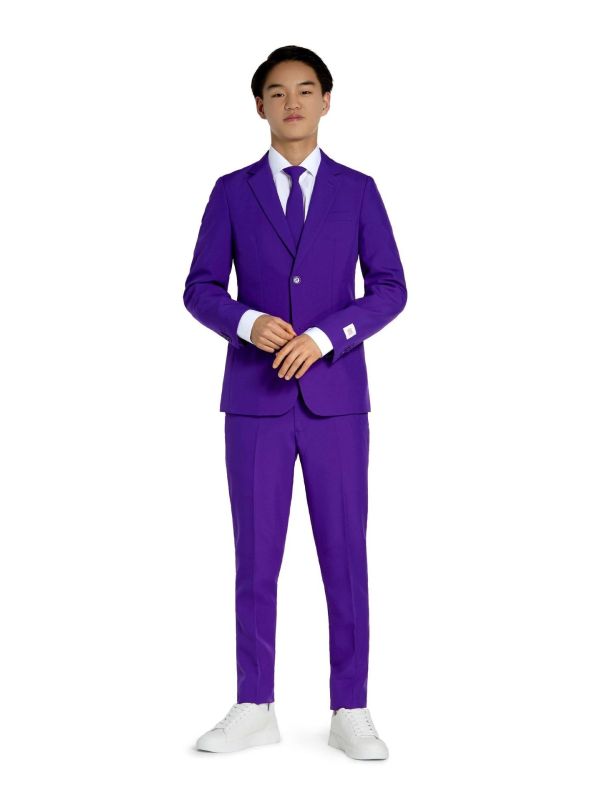 Opposuits Tieners Purple Prince Kostuum Paars