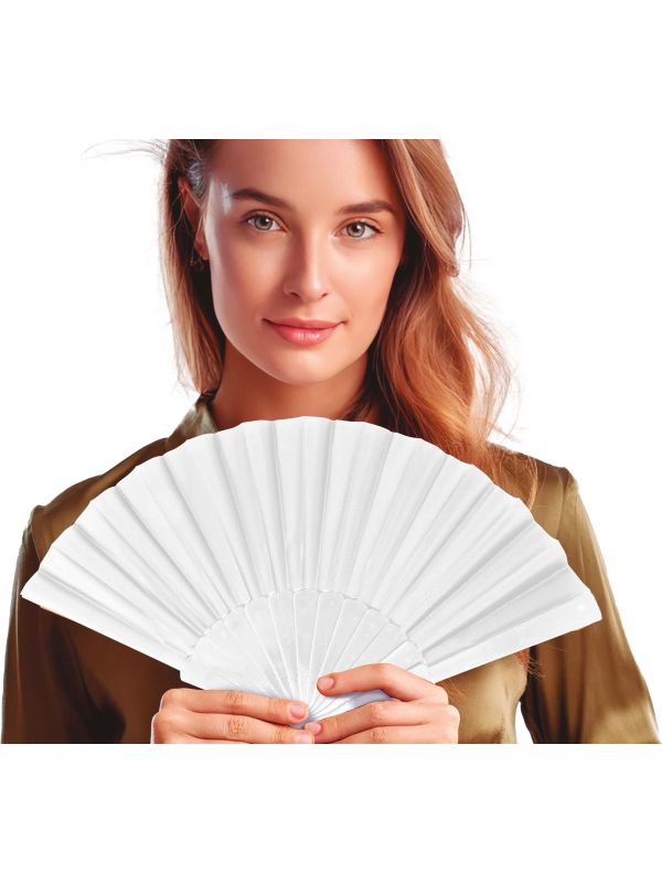 Opvouwbare Handwaaier Wit
