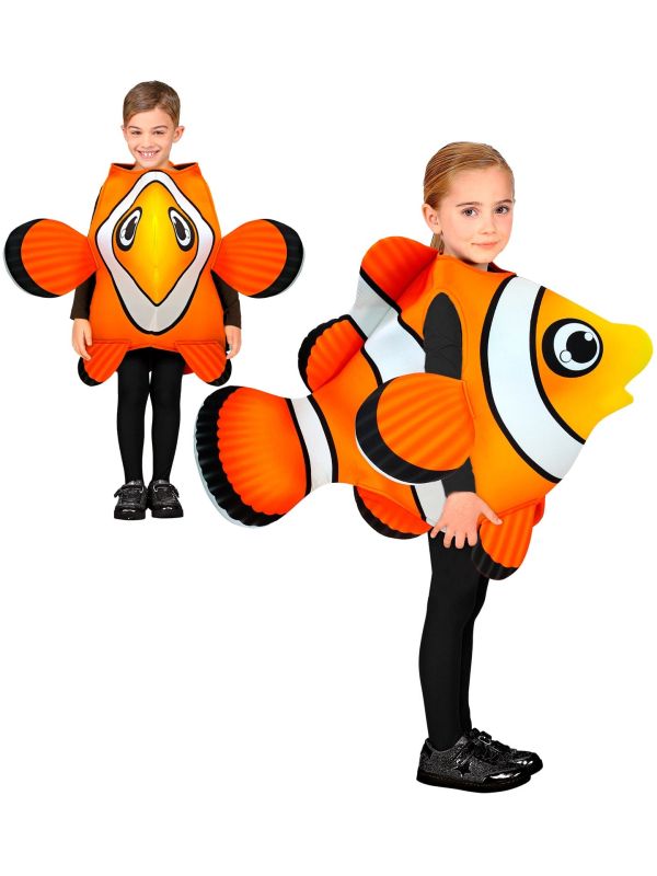 Oranje Clownvis Kostuum Kinderen 116-128 cm