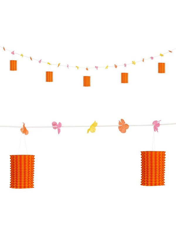 Oranje-Gele Lantaarn Slinger