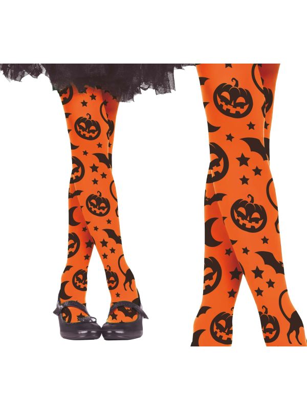 Oranje Halloween Legging Meisjes