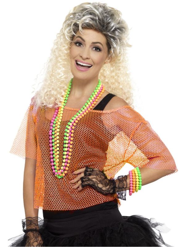 Oranje Neon Visnet Topje