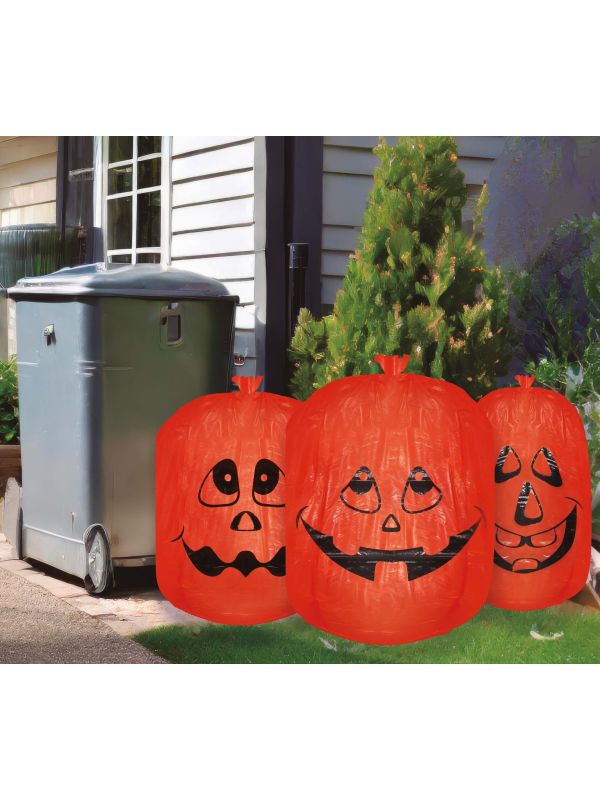 Oranje Pompoen Afvalzakken Halloween