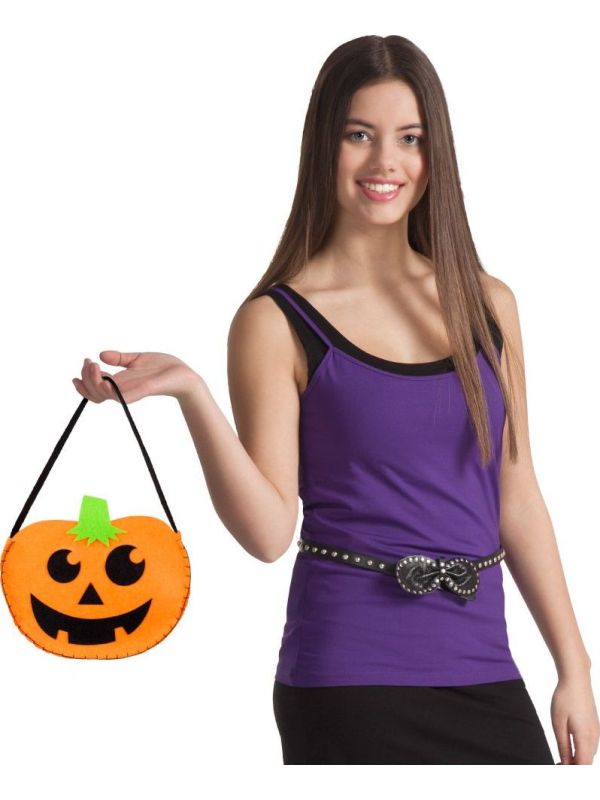 Oranje Pompoen Handtas Vilt