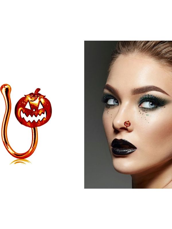 Oranje Pompoen Neuspiercing