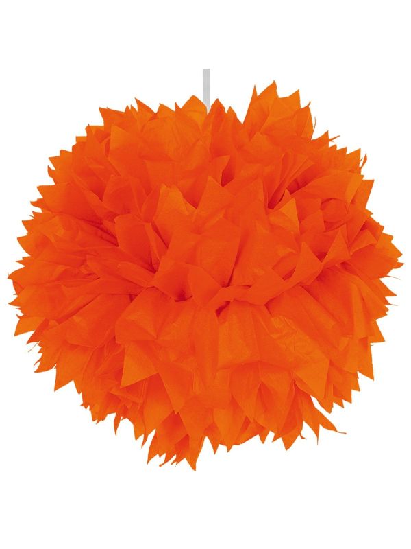 Oranje Pompom Hanger 30cm