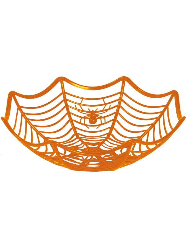 Oranje Spinnenweb Schaal Plastic