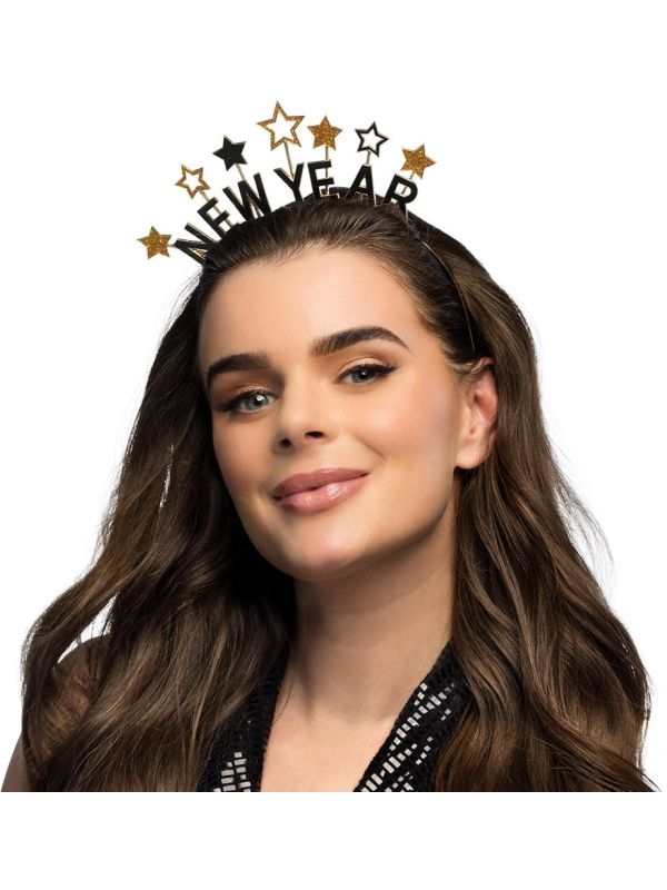 Oud en Nieuw Diadeem 'New year' Goud