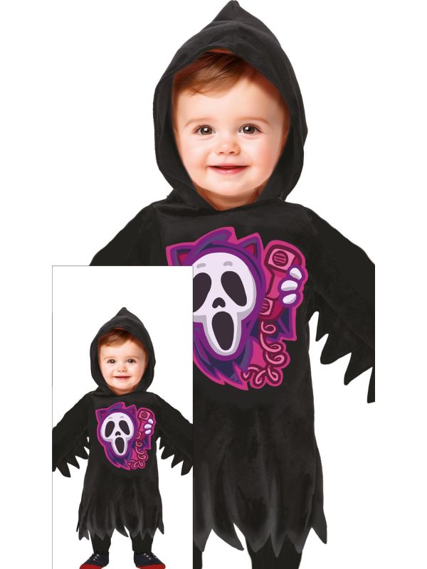 Paars Skelet Gewaad Peuter