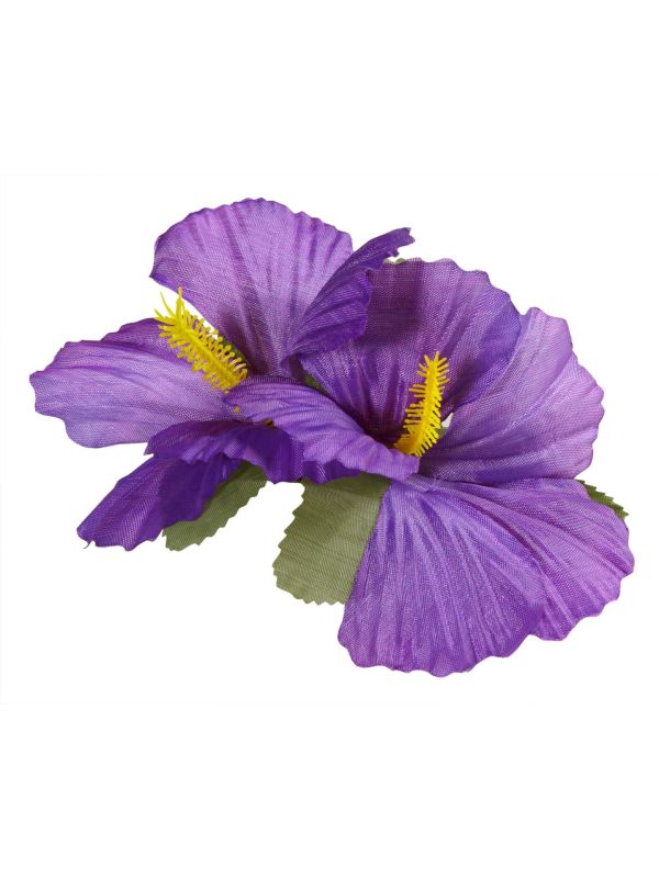 Paarse Bloemen Haarclip