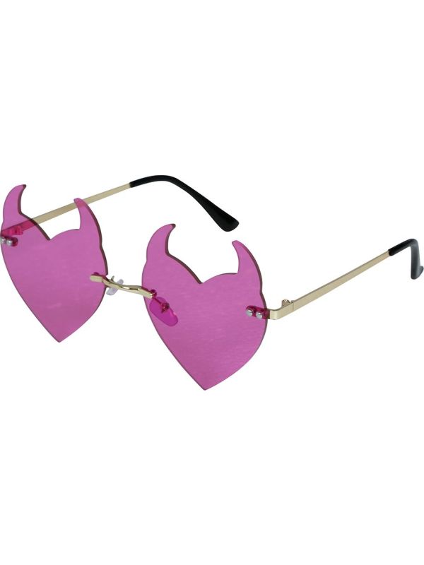 Paarse Duivel Hartjes Bril