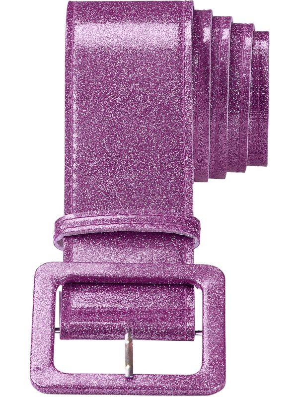 Paarse Glitter Riem Dames