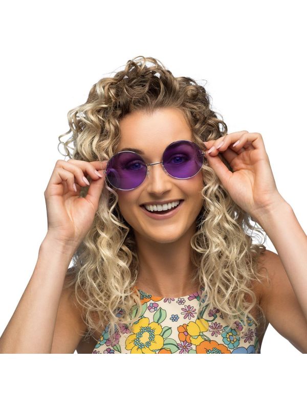 Paarse Hippie Zonnebril