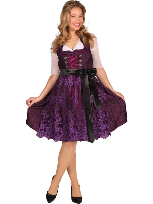 Paarse Kanten Dirndl Dames Oktoberfest