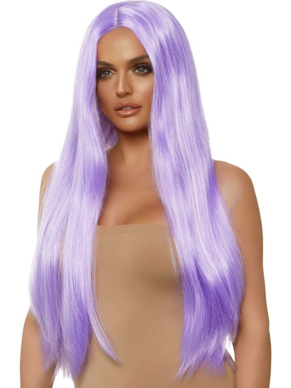 Paarse Lange Pruik Emmy