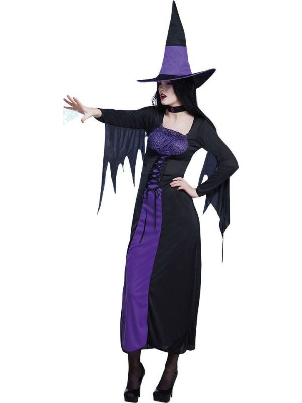 Paarse Magische Heks Jurk