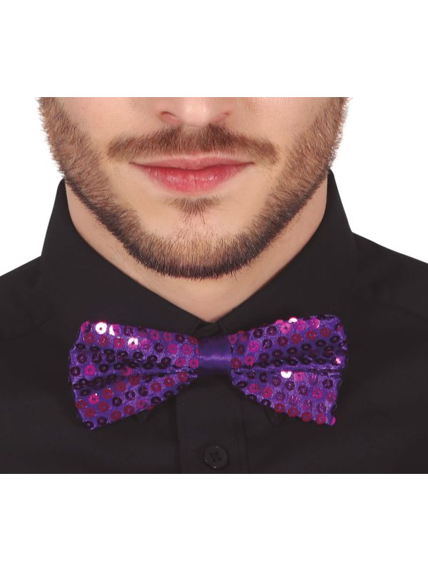 Paarse Pailletten Strik