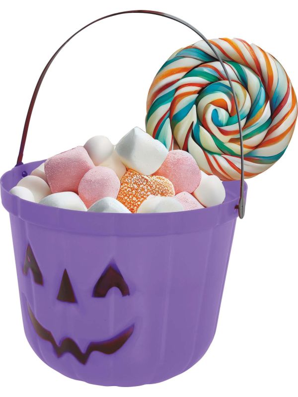 Paarse Pompoen Snoepemmer 20cm