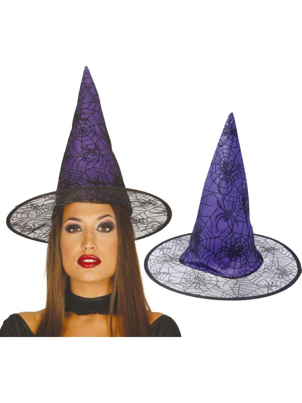 Paarse Spinnenweb Heksenhoed Dames