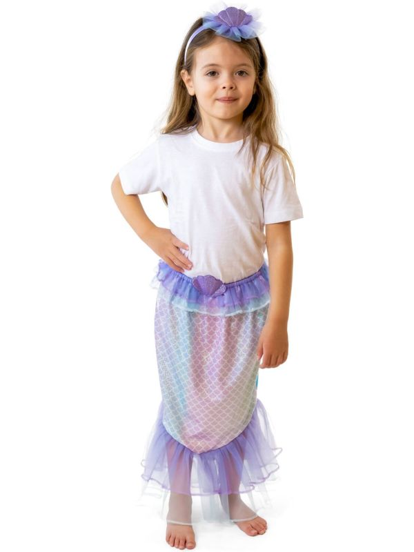 Paarse Zeemeermin Verkleed Set Meisjes