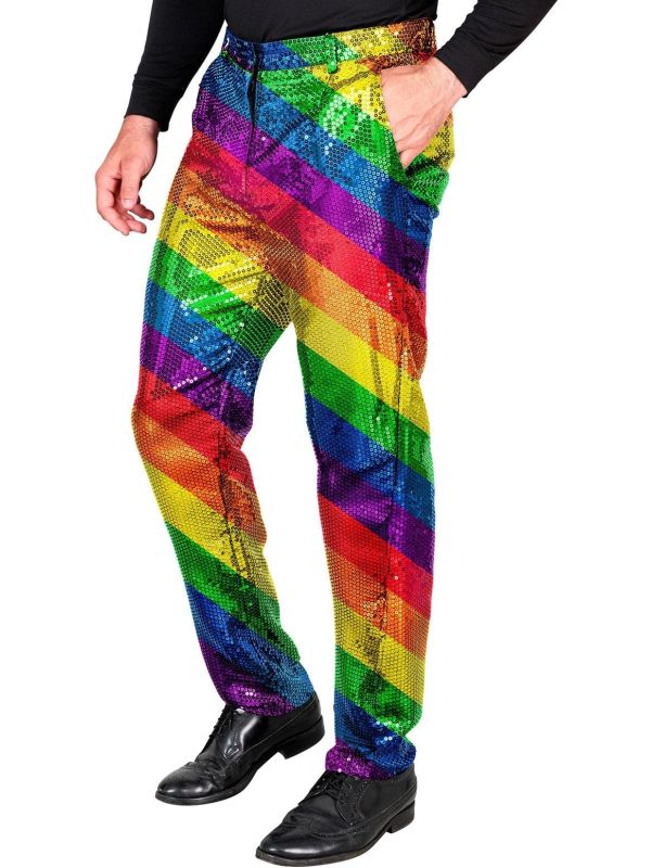 Paillettenbroek Regenboog Feest Heren