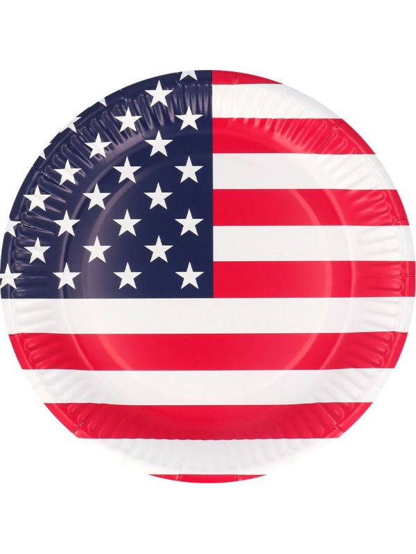Papieren 'American Party' Bordjes 10 Stuks