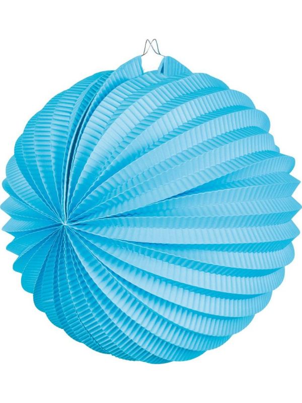 Papieren Ballon Lampion Blauw