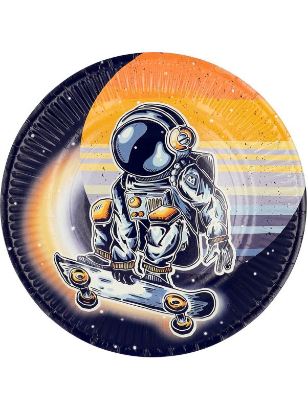 Papieren Ruimte Astronaut Bordjes 8 Stuks