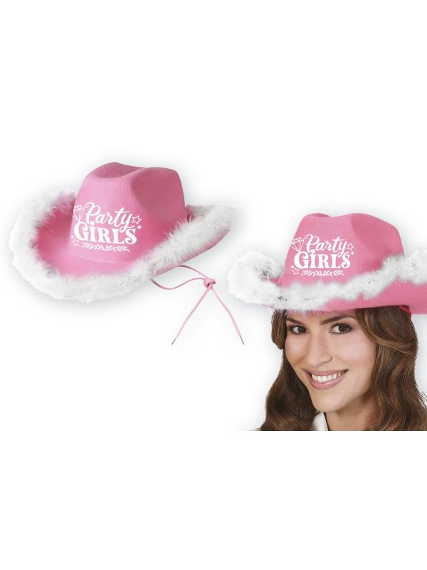Party Girls Roze Cowboyhoed Vrijgezellenfeest