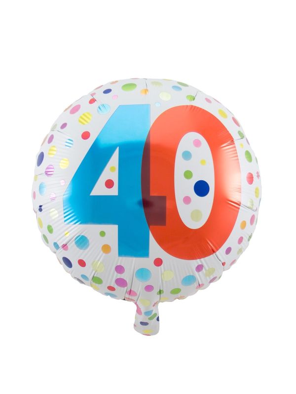 Party Stippen 40E Verjaardag Folieballon