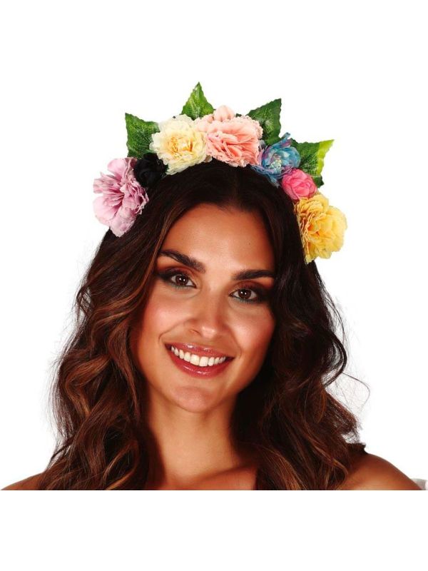 Pastelkleurige Bloemen Haarband