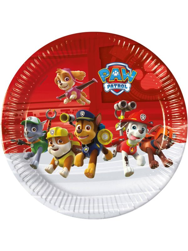 Paw Patrol Kinderfeestje Bordjes 8 Stuks