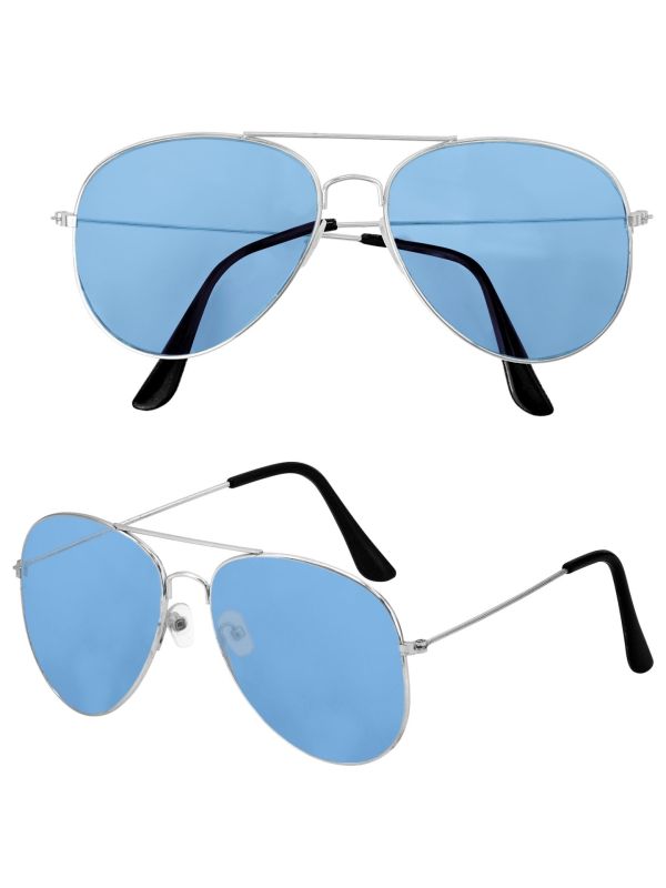 Piloten Bril Blauw Glas Dames Heren