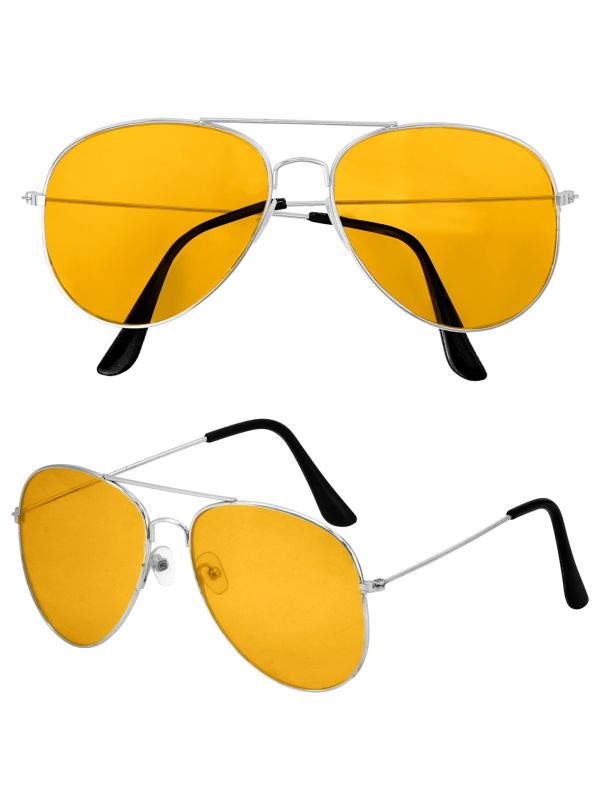 Piloten Bril Geel Glas Dames Heren